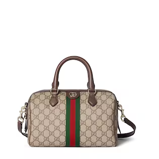 GUCCI-OPHIDIA MEDIUM BOSTON BAG 9.8"W x 6.7"H x 5.5"D