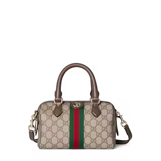 GUCCI-OPHIDIA SMALL BOSTON BAG 8.3"W x 5.1"H x 4.3"D