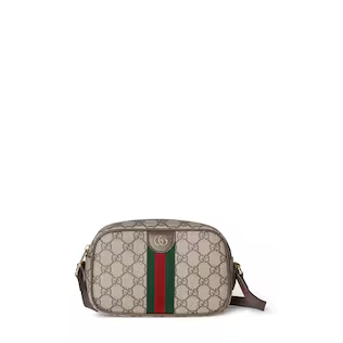 GUCCI-OPHIDIA SMALL CAMERA BAG 8.3"W x 4.9"H x 2"D